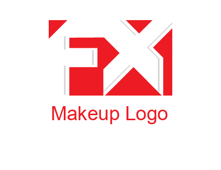 letter f and x inside the rectangle logo