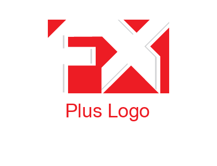 letter f and x inside the rectangle logo