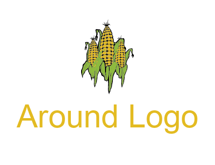 corn on cobs agriculture graphic