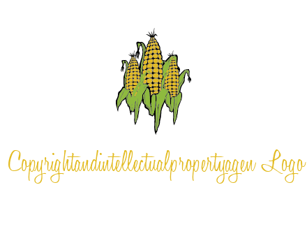 corn on cobs agriculture graphic