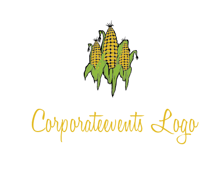 corn on cobs agriculture graphic