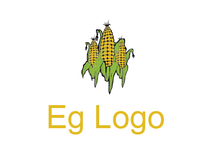 corn on cobs agriculture graphic