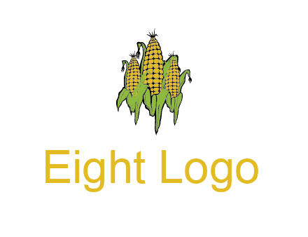 corn on cobs agriculture graphic