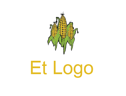 corn on cobs agriculture graphic