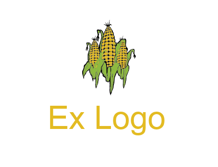 corn on cobs agriculture graphic