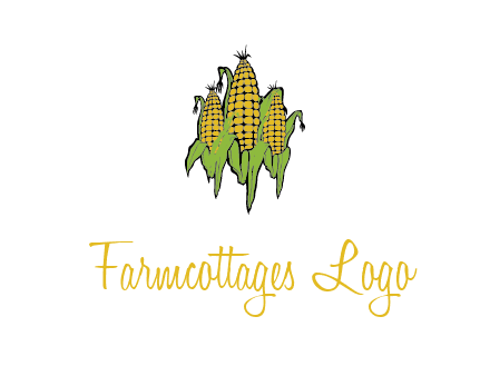 corn on cobs agriculture graphic