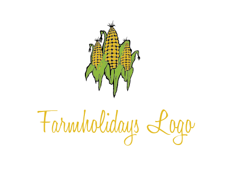 corn on cobs agriculture graphic