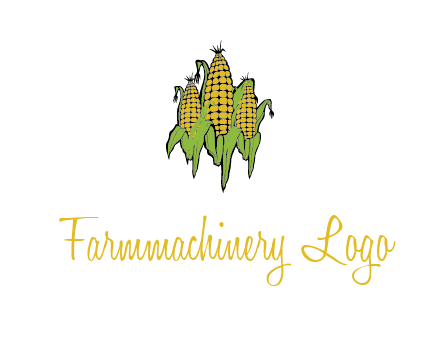 corn on cobs agriculture graphic