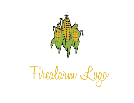 corn on cobs agriculture graphic
