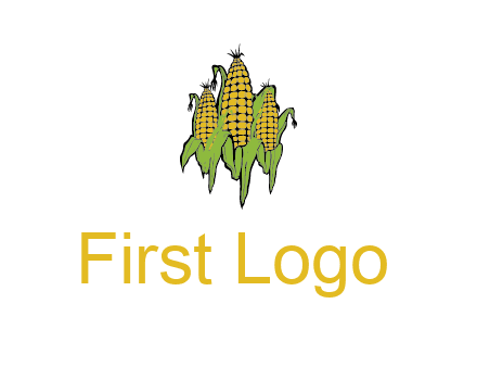 corn on cobs agriculture graphic