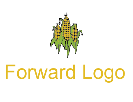 corn on cobs agriculture graphic