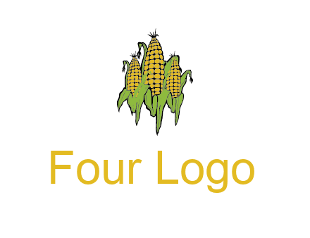 corn on cobs agriculture graphic