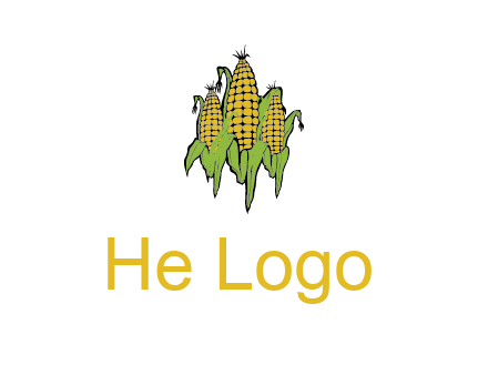 corn on cobs agriculture graphic