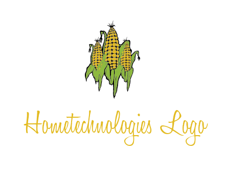 corn on cobs agriculture graphic