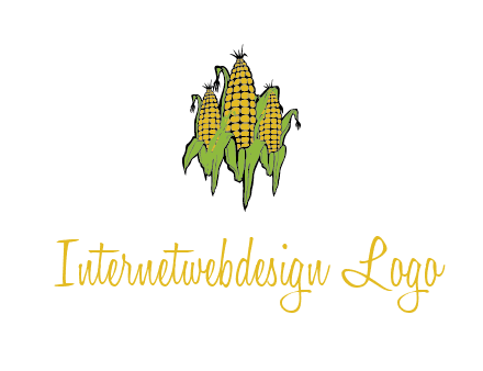 corn on cobs agriculture graphic