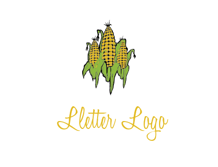 corn on cobs agriculture graphic