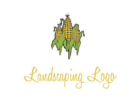 corn on cobs agriculture graphic