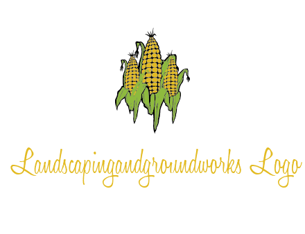 corn on cobs agriculture graphic