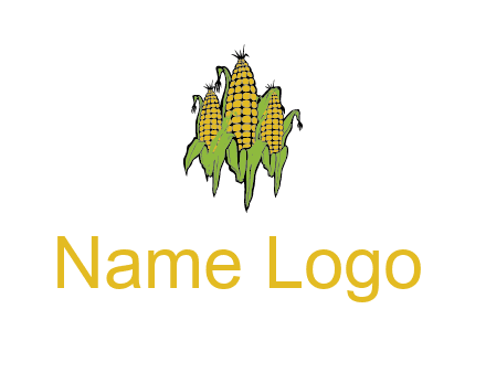 corn on cobs agriculture graphic