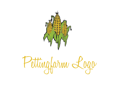 corn on cobs agriculture graphic