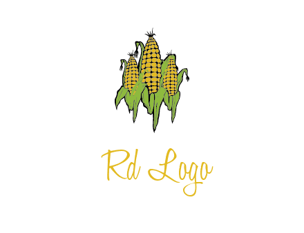 corn on cobs agriculture graphic