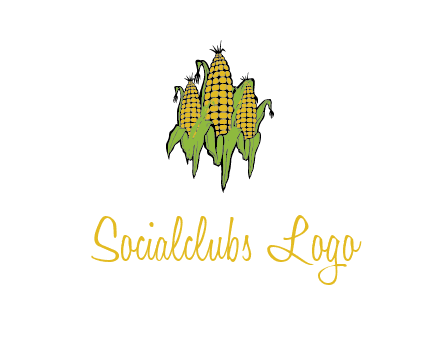 corn on cobs agriculture graphic