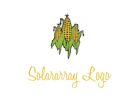 corn on cobs agriculture graphic