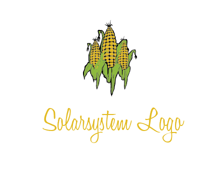 corn on cobs agriculture graphic