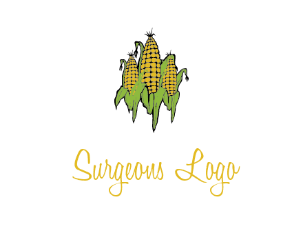 corn on cobs agriculture graphic