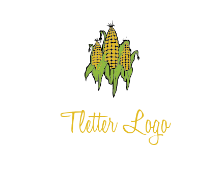 corn on cobs agriculture graphic