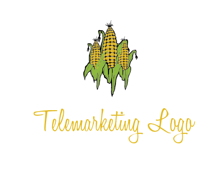 corn on cobs agriculture graphic
