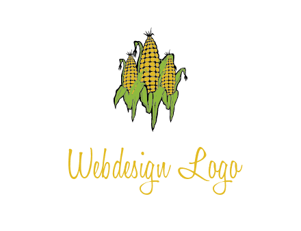 corn on cobs agriculture graphic
