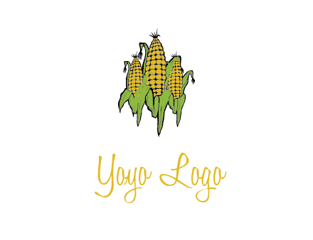 corn on cobs agriculture graphic