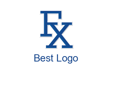 letter F and letter X joined together