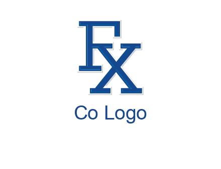 letter F and letter X joined together