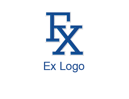 letter F and letter X joined together