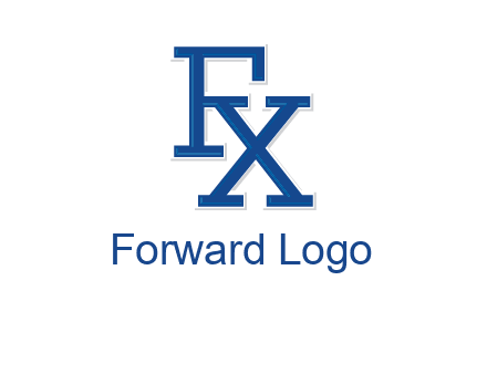 letter F and letter X joined together