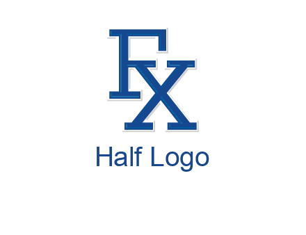 letter F and letter X joined together
