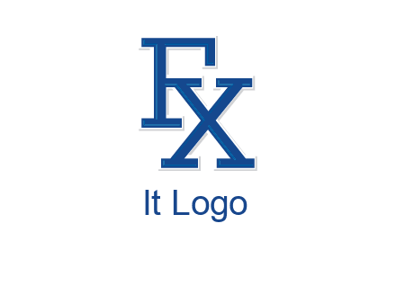 letter F and letter X joined together
