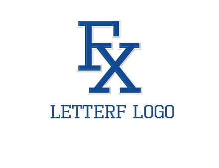 letter F and letter X joined together