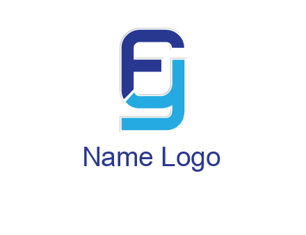 letter FY joined together forming letter G