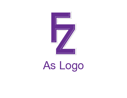 letter F joined with letter Z