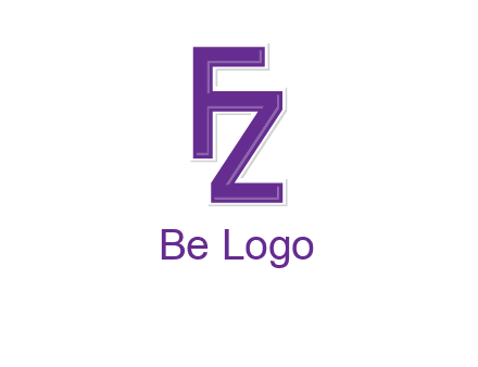 letter F joined with letter Z