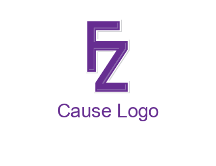letter F joined with letter Z