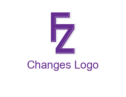 letter F joined with letter Z