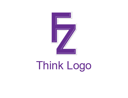letter F joined with letter Z