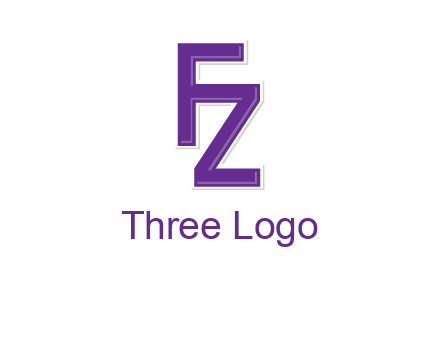 letter F joined with letter Z