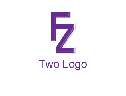letter F joined with letter Z
