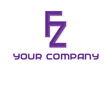 letter F joined with letter Z