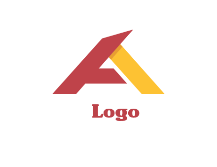 abstract letter a logo
